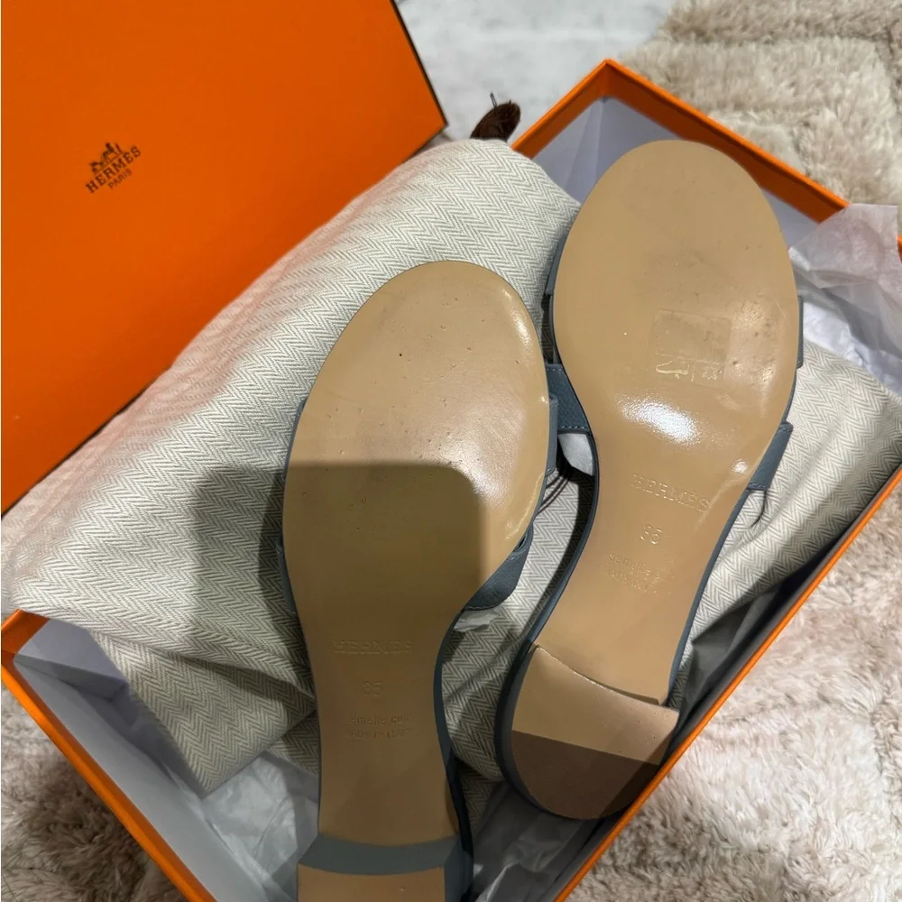 Hermes Gray Sandals - Picture 3 of 3